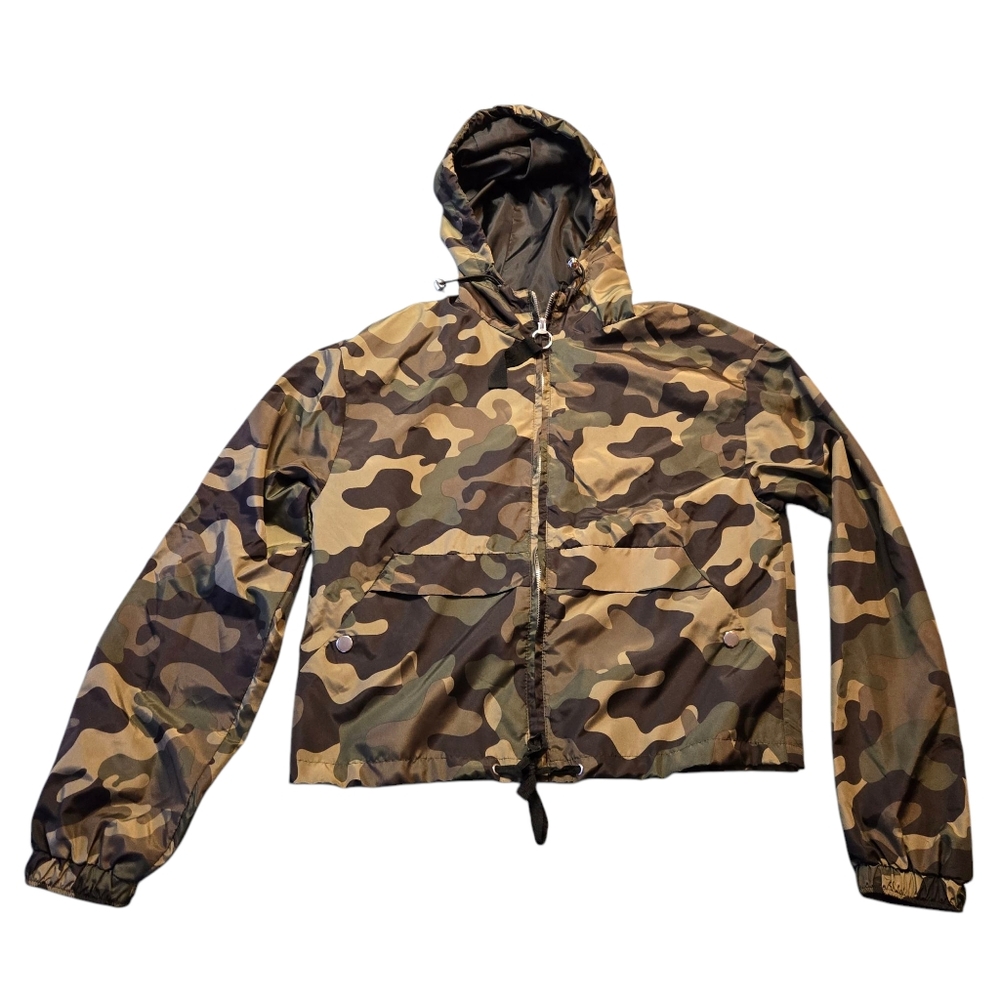 Love Tree Womens Camouflage Lightweight Zip Up Jacket Size S H11